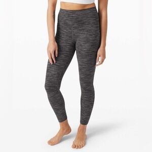 Lululemon Align™ Pant II 25" Wee Are From Space Dark Carbon Ice Grey - Size 4